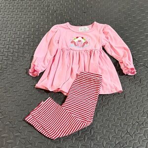 Christmas Gingerbread House Toddler Girls Matching set 3T